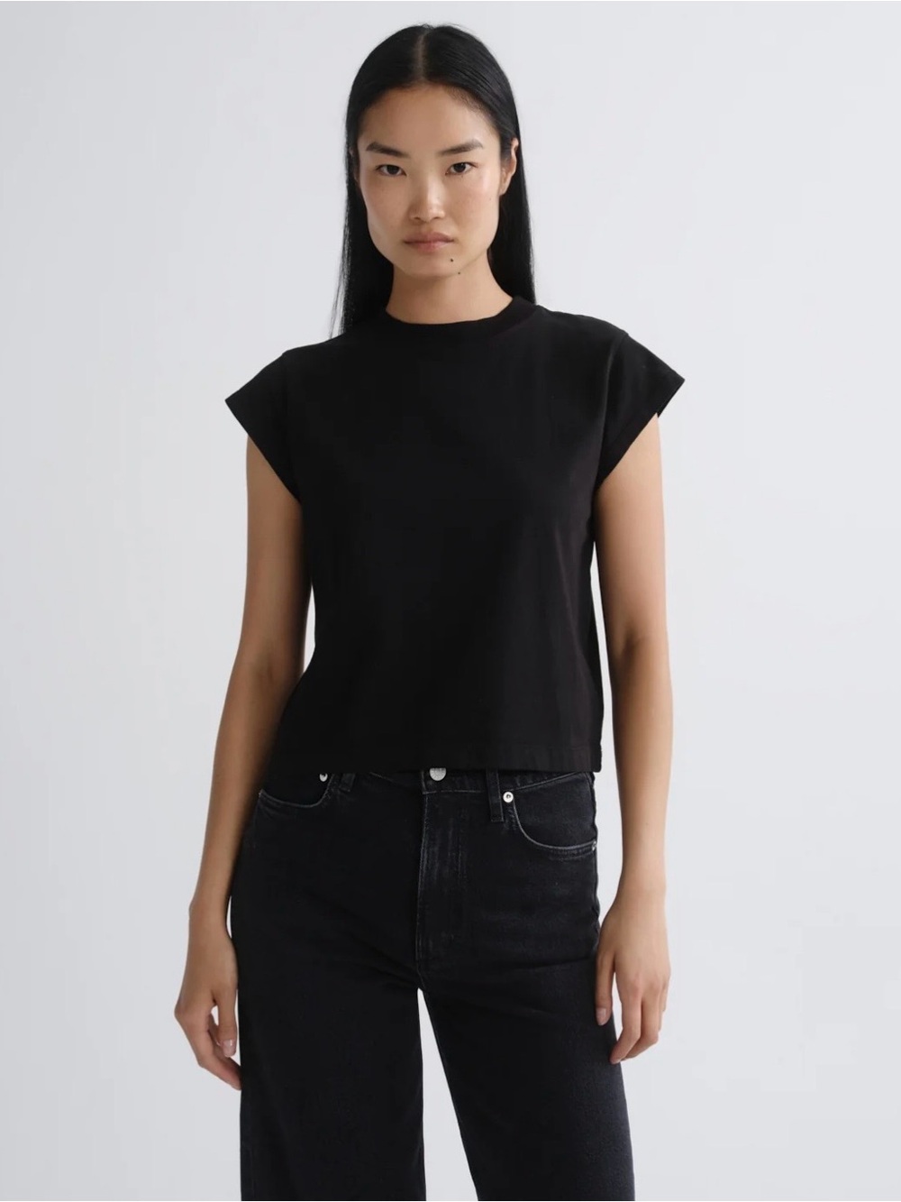 Agolde Bryce Cap Sleeve Tee- Size L